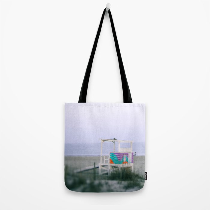 Colorful Lifeguard Stand Tote Bag Gallery Image 2