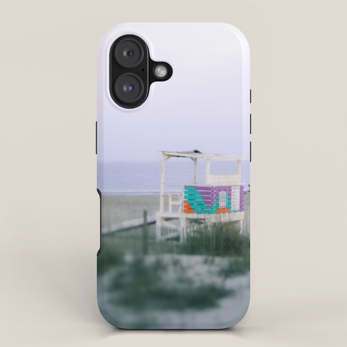 Colorful Lifeguard Stand iPhone Case Gallery Image 1