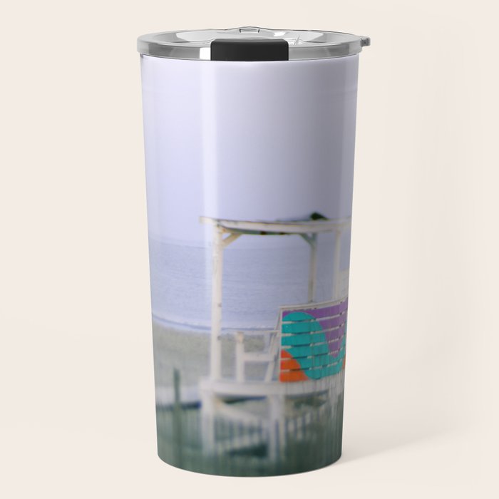Colorful Lifeguard Stand Travel Mug Gallery Image 1