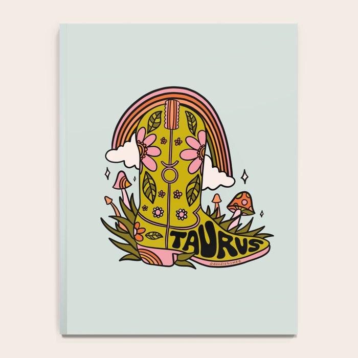 Taurus Cowboy Boots Notebook Gallery Image 4