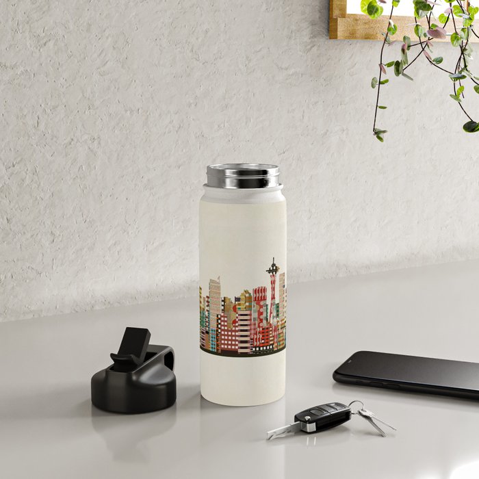 seattle city skyline Water Bottle Gallery Image 4