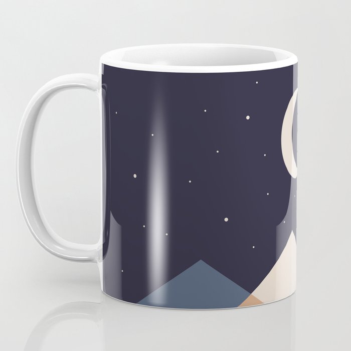 Cat Landscape 176 Hang on the Moon Coffee Mug Gallery Image 3