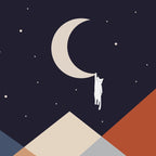 Cat Landscape 176 Hang on the Moon Coffee Mug Gallery Image 2