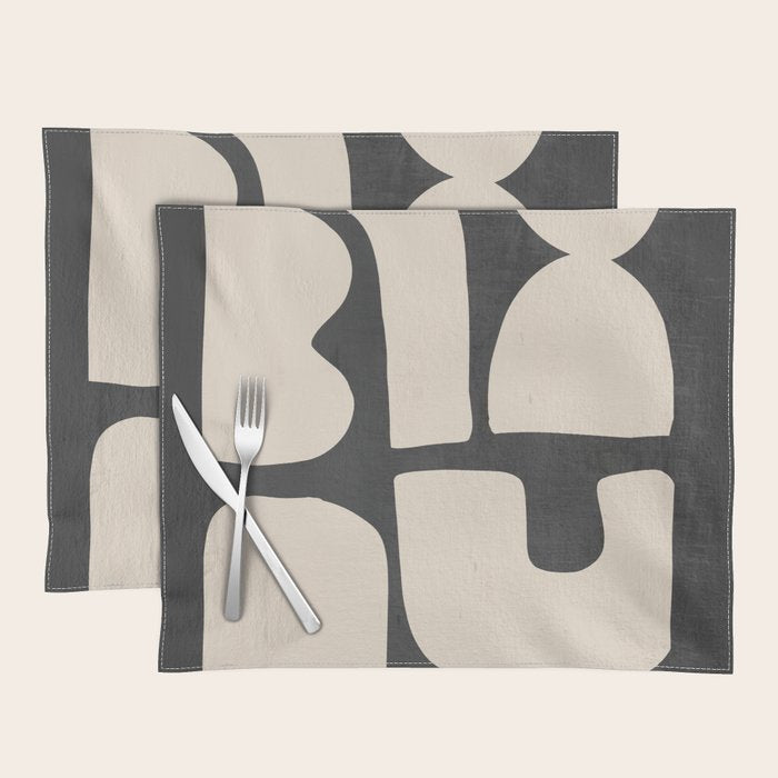 Minimal Shapes 19 Placemat Gallery Image 1