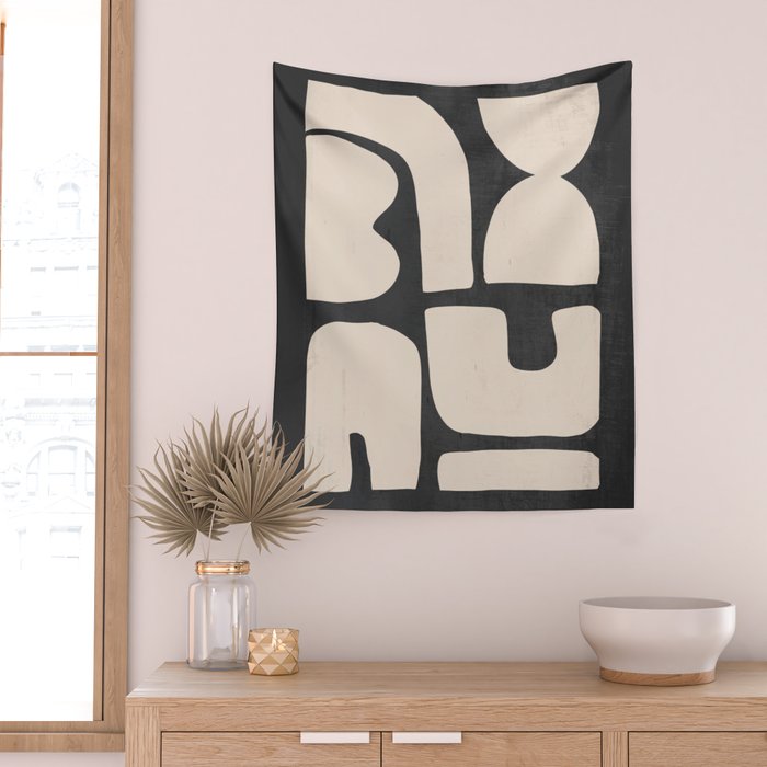 Minimal Shapes 19 Wall Tapestry Gallery Image 2