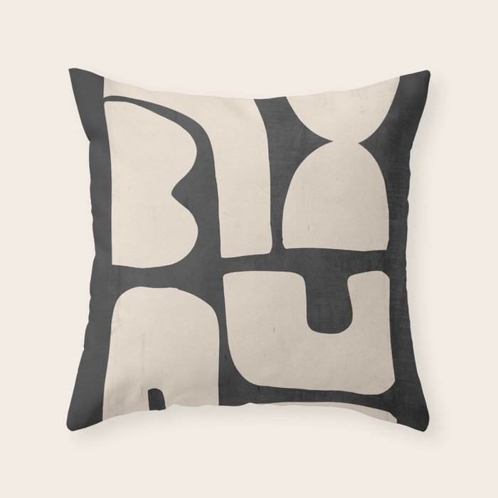 Minimal Shapes 19 Throw Pillow Gallery Image 1