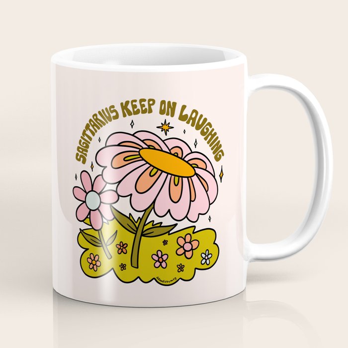 Sagittarius Flower Coffee Mug Gallery Image 1