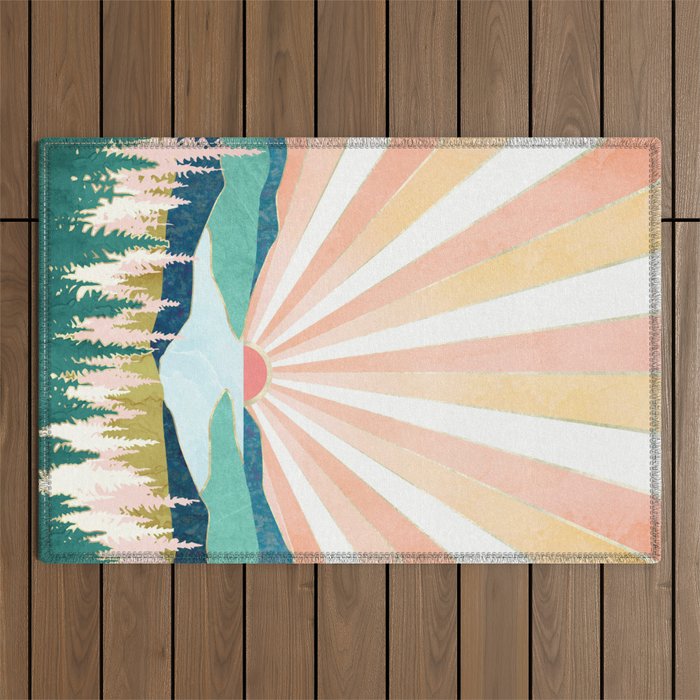 Summer Sunset Outdoor Rug Gallery Image 1