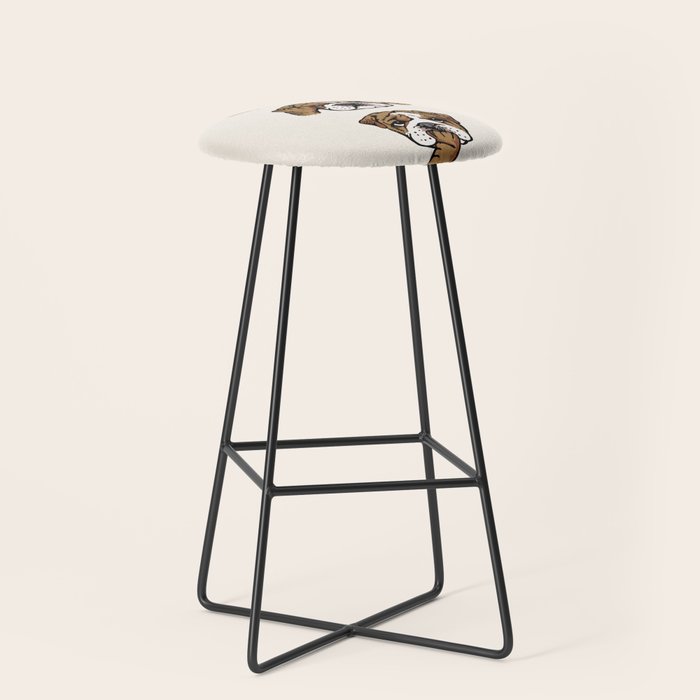 No Evil English Bulldog Stool Gallery Image 1