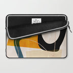 mid century shapes abstract painting Laptop Sleeve Gallery Image 2