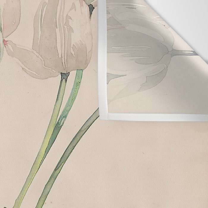Charles Rennie Mackintosh "White tulips" Wall Tapestry Gallery Image 3