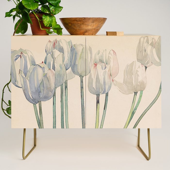 Charles Rennie Mackintosh "White tulips" Credenza Gallery Image 1