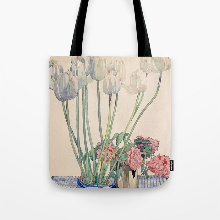 Charles Rennie Mackintosh "White tulips" Tote Bag Gallery Image 1