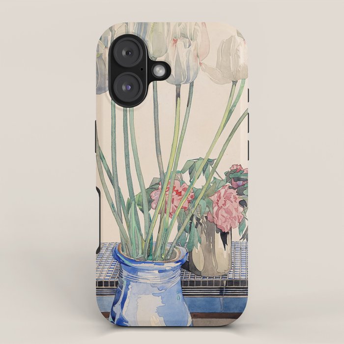 Charles Rennie Mackintosh "White tulips" iPhone Case Gallery Image 1