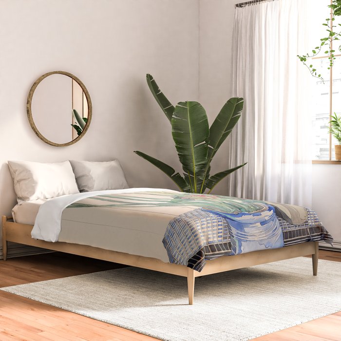 Charles Rennie Mackintosh "White tulips" Comforter Gallery Image 2