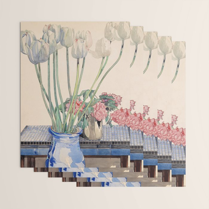 Charles Rennie Mackintosh "White tulips" Wrapping Paper Gallery Image 3