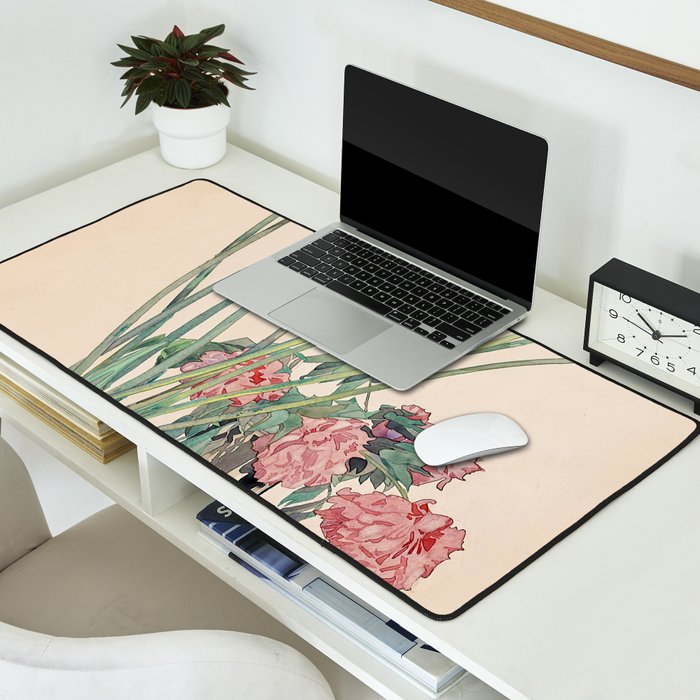 Charles Rennie Mackintosh "White tulips" Desk Mat Gallery Image 2