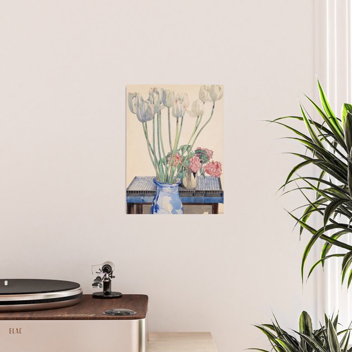 Charles Rennie Mackintosh "White tulips" Poster Gallery Image 2