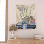 Charles Rennie Mackintosh "White tulips" Wall Tapestry Gallery Image 2