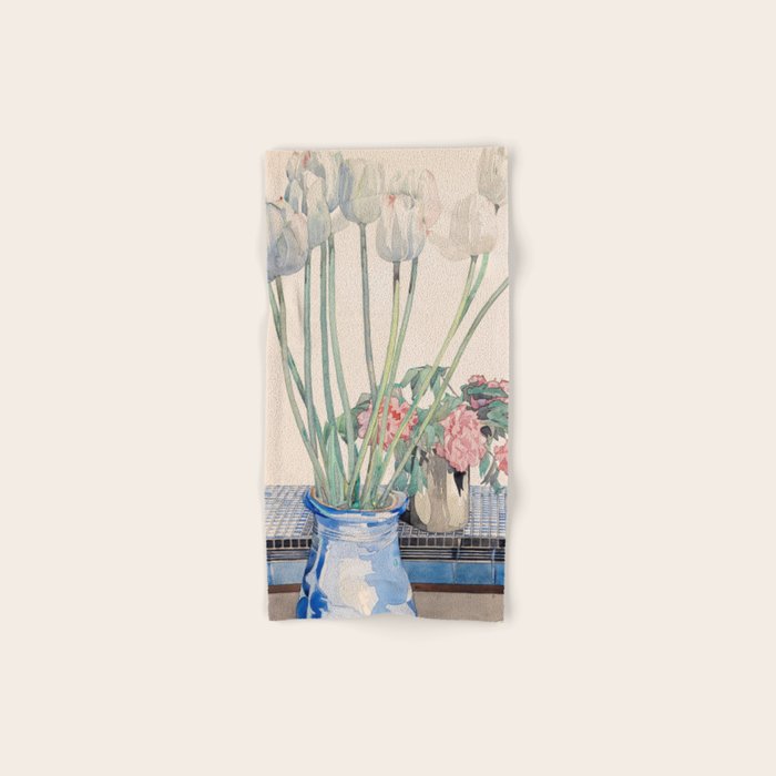Charles Rennie Mackintosh "White tulips" Towels Gallery Image 1
