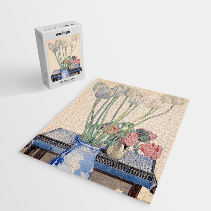 Charles Rennie Mackintosh "White tulips" Jigsaw Puzzle Gallery Image 2