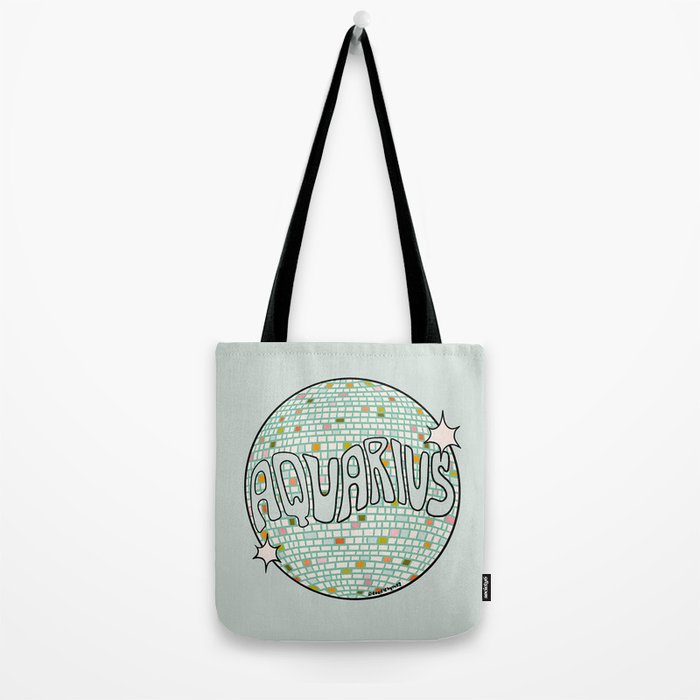 Aquarius Disco Ball Tote Bag Gallery Image 2