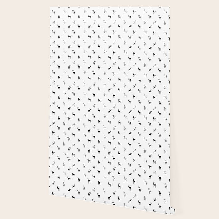 Reindeer animal doodle art pattern Wallpaper Gallery Image 2