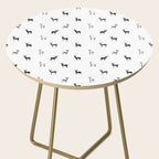 Reindeer animal doodle art pattern Side Table Gallery Image 2