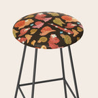 Snail and small flowers Stool Gallery Image 2