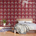Safavid Antique Hunting Rug Animal Print Wallpaper Gallery Image 3