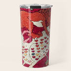 Safavid Antique Hunting Rug Animal Print Travel Mug Gallery Image 1