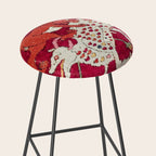 Safavid Antique Hunting Rug Animal Print Stool Gallery Image 2