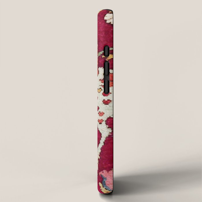 Safavid Antique Hunting Rug Animal Print iPhone Case Gallery Image 2