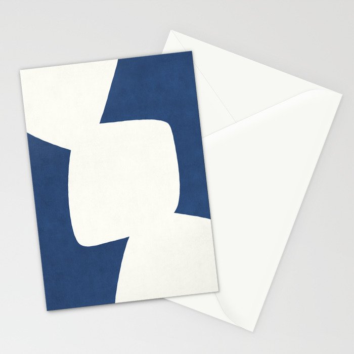 Minimal Shapes blue Stationery Card Gallery Image 2