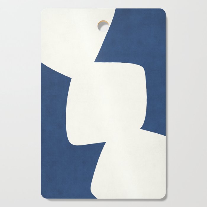 Minimal Shapes blue Cutting Board Gallery Image 1