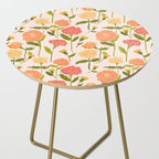 Marigold Dream / Warm Flower Pattern Side Table Gallery Image 2