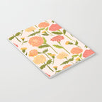Marigold Dream / Warm Flower Pattern Notebook Gallery Image 3