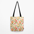 Marigold Dream / Warm Flower Pattern Tote Bag Gallery Image 2
