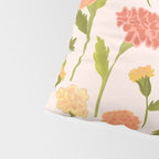 Marigold Dream / Warm Flower Pattern Pillow Sham Gallery Image 4