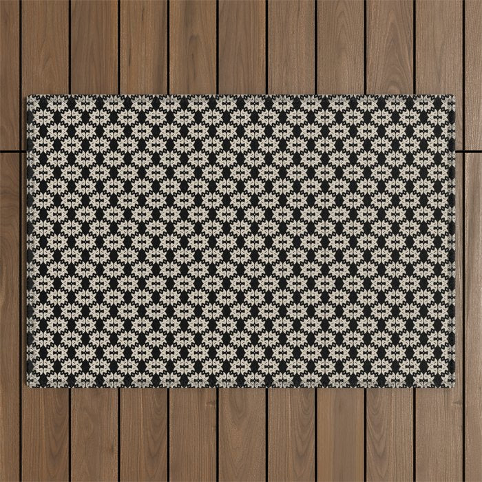 Tribal Geometric Pattern Outdoor Rug Gallery Image 1