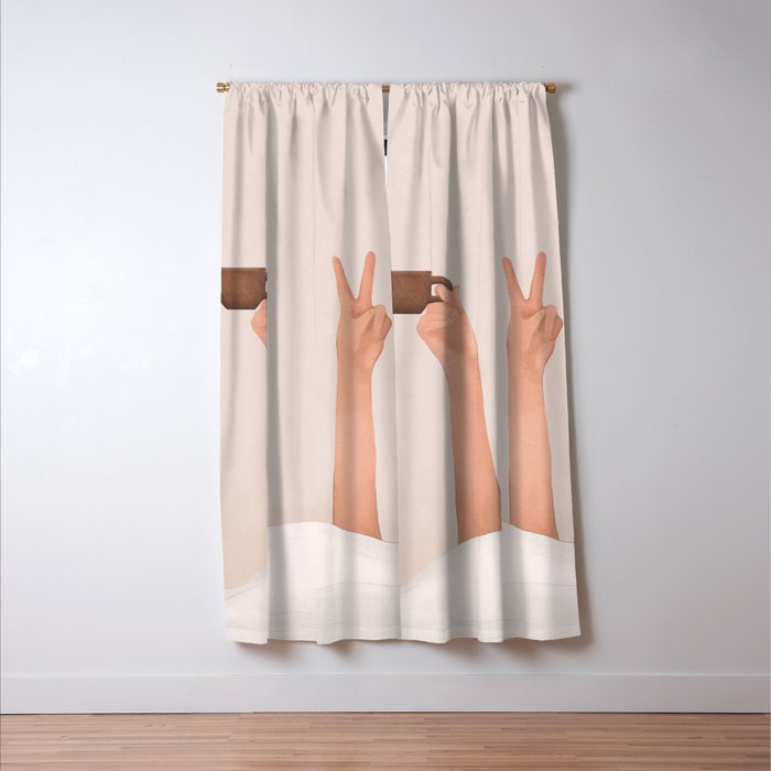Good Peaceful Morning Window Curtain Gallery Image 3