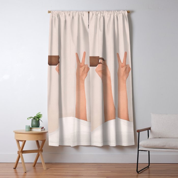 Good Peaceful Morning Window Curtain Gallery Image 5