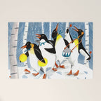 Penguin music festive holiday Welcome Mat Gallery Image 1
