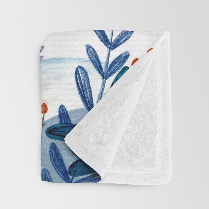 Penguin music festive holiday Throw Blanket Gallery Image 3