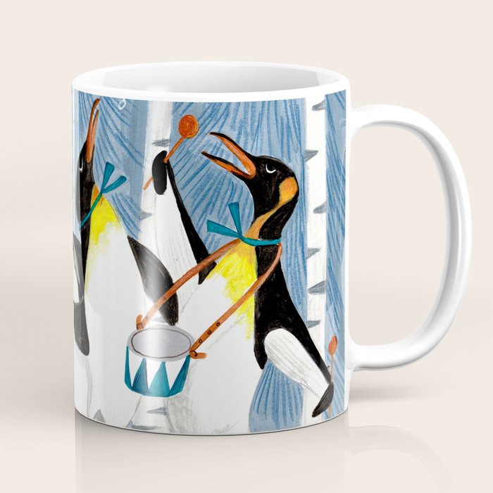 Penguin music festive holiday Coffee Mug Gallery Image 1