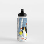 Penguin music festive holiday Water Bottle Gallery Image 3