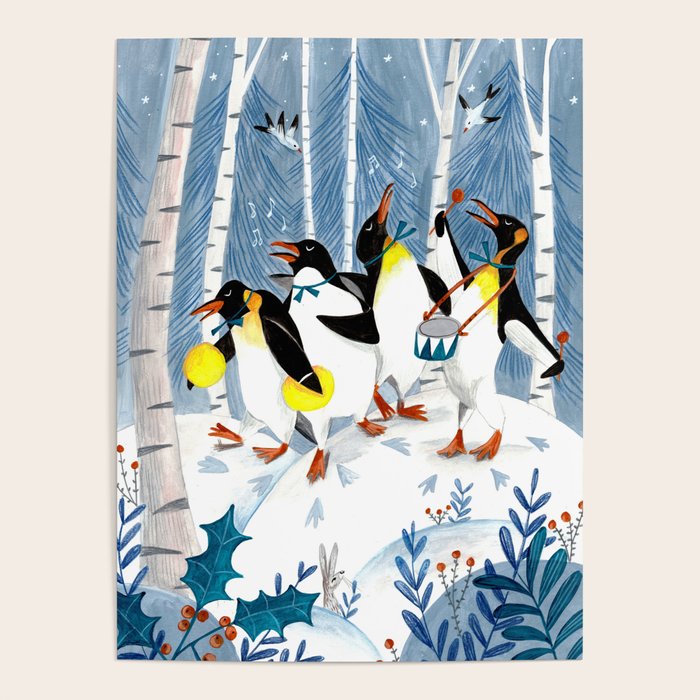 Penguin music festive holiday Poster Gallery Image 4