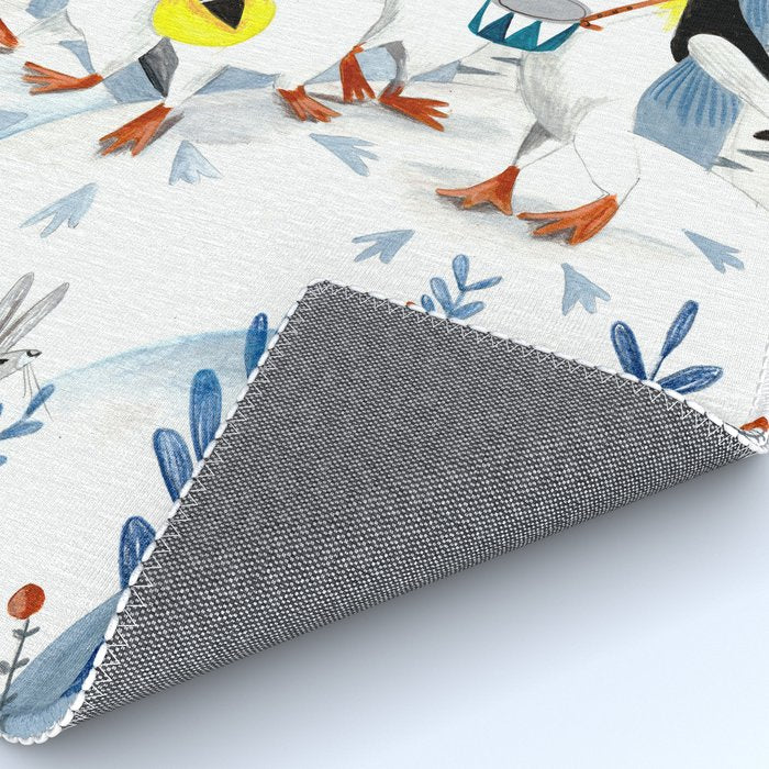 Penguin music festive holiday Rug Gallery Image 4