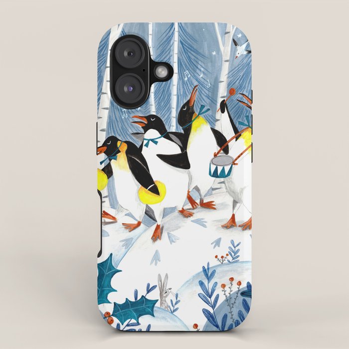 Penguin music festive holiday iPhone Case Gallery Image 1
