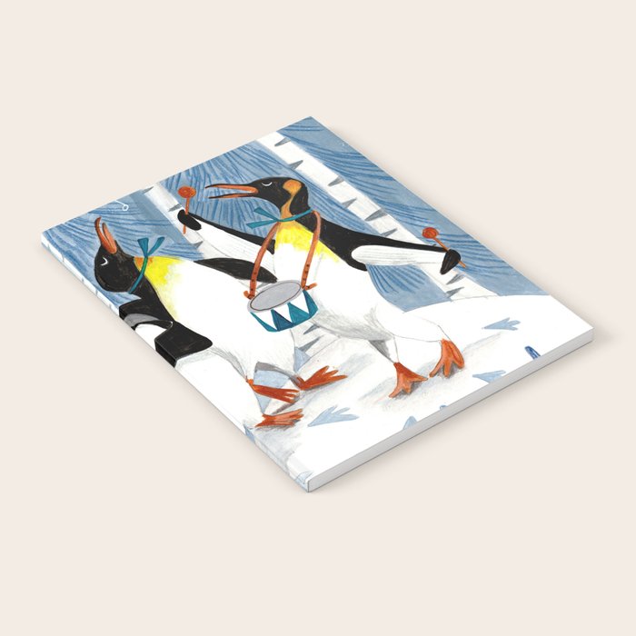 Penguin music festive holiday Notebook Gallery Image 1